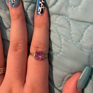 Pink diamond ring